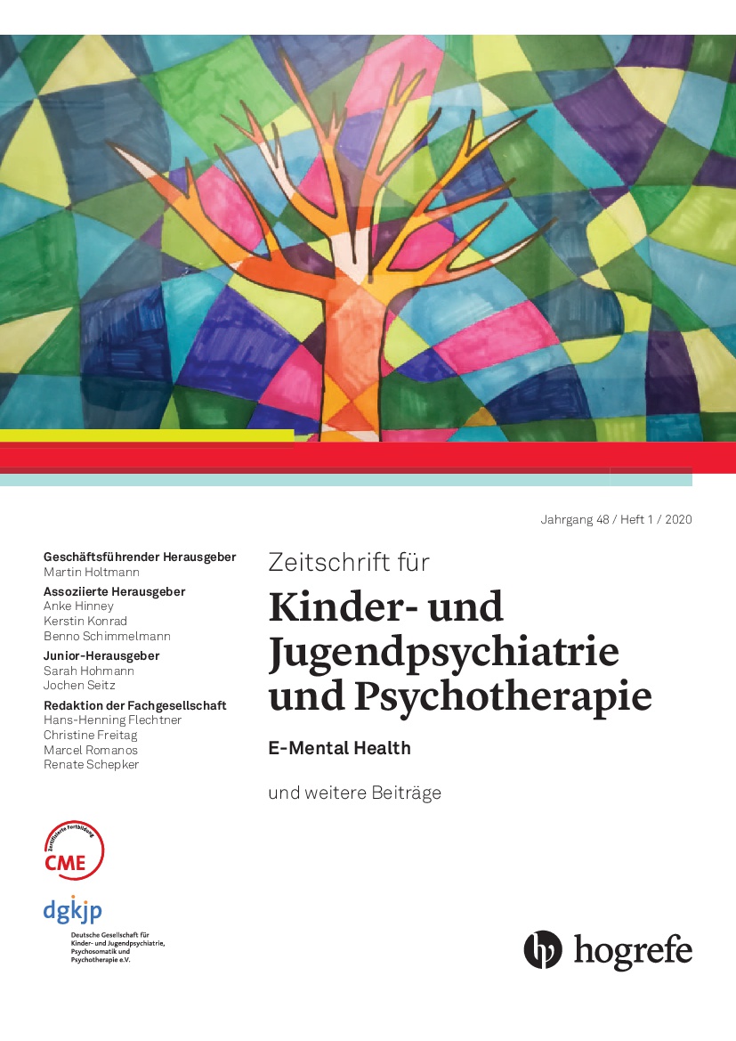 Kinder- Und Jugendpsychiatrie Und -psychotherapie Publikationsorgan - Deutsche Gesellschaft für Kinder- und